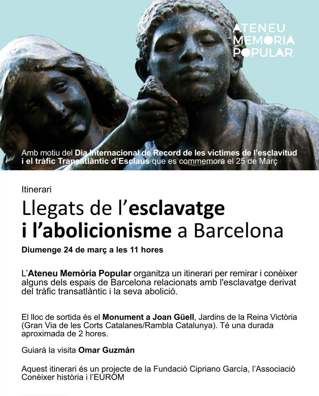 Llegats de l'esclavatge i l'abolicionisme a Barcelona - Ateneu Memòria Popular