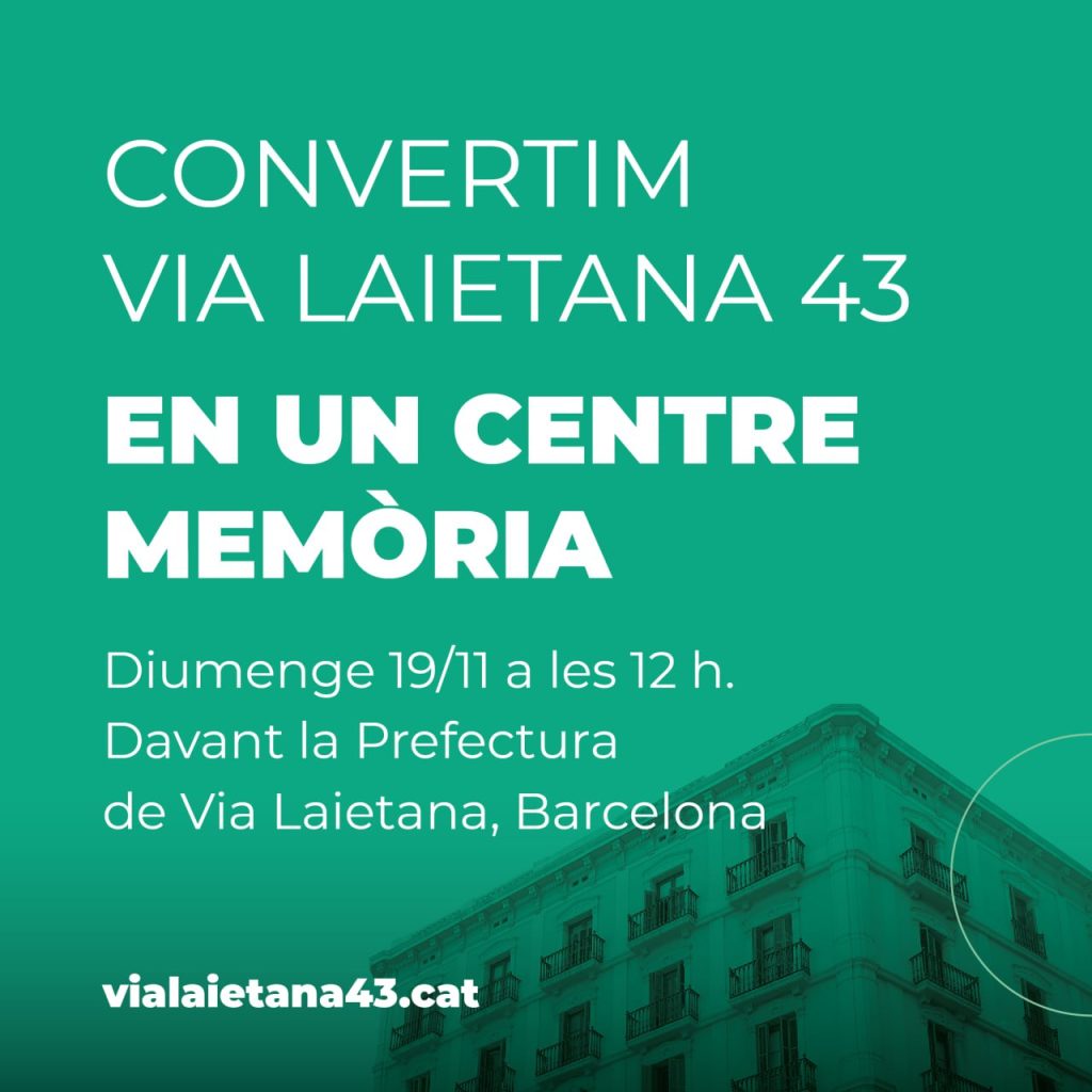 Convertim Via Laietana en un centre de memòria